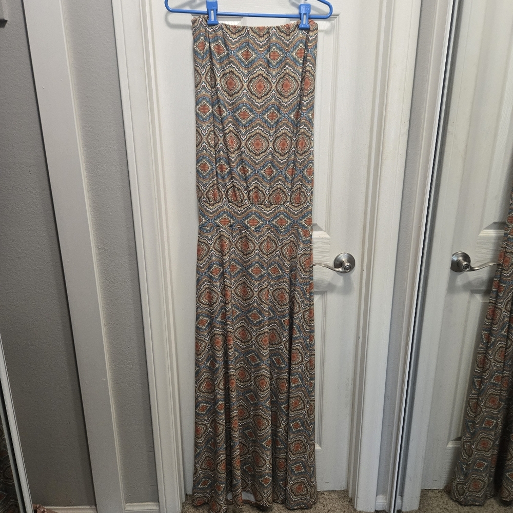 Deborah Viereck Geometric Patterned Maxi Dress Size M